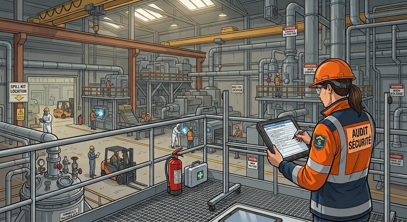 Audit terrain sur un chantier